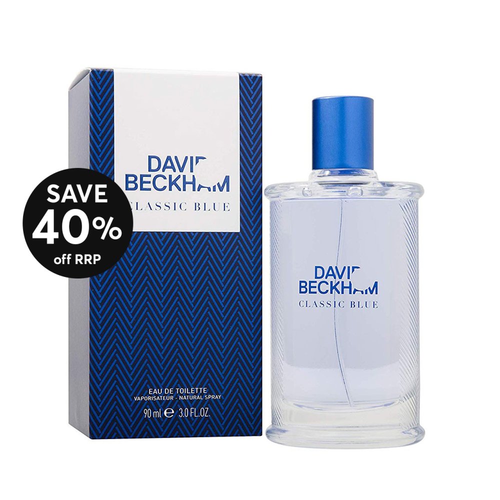 BECKHAM CLASSIC BLUE EDT 90ML Murrays Health & Beauty